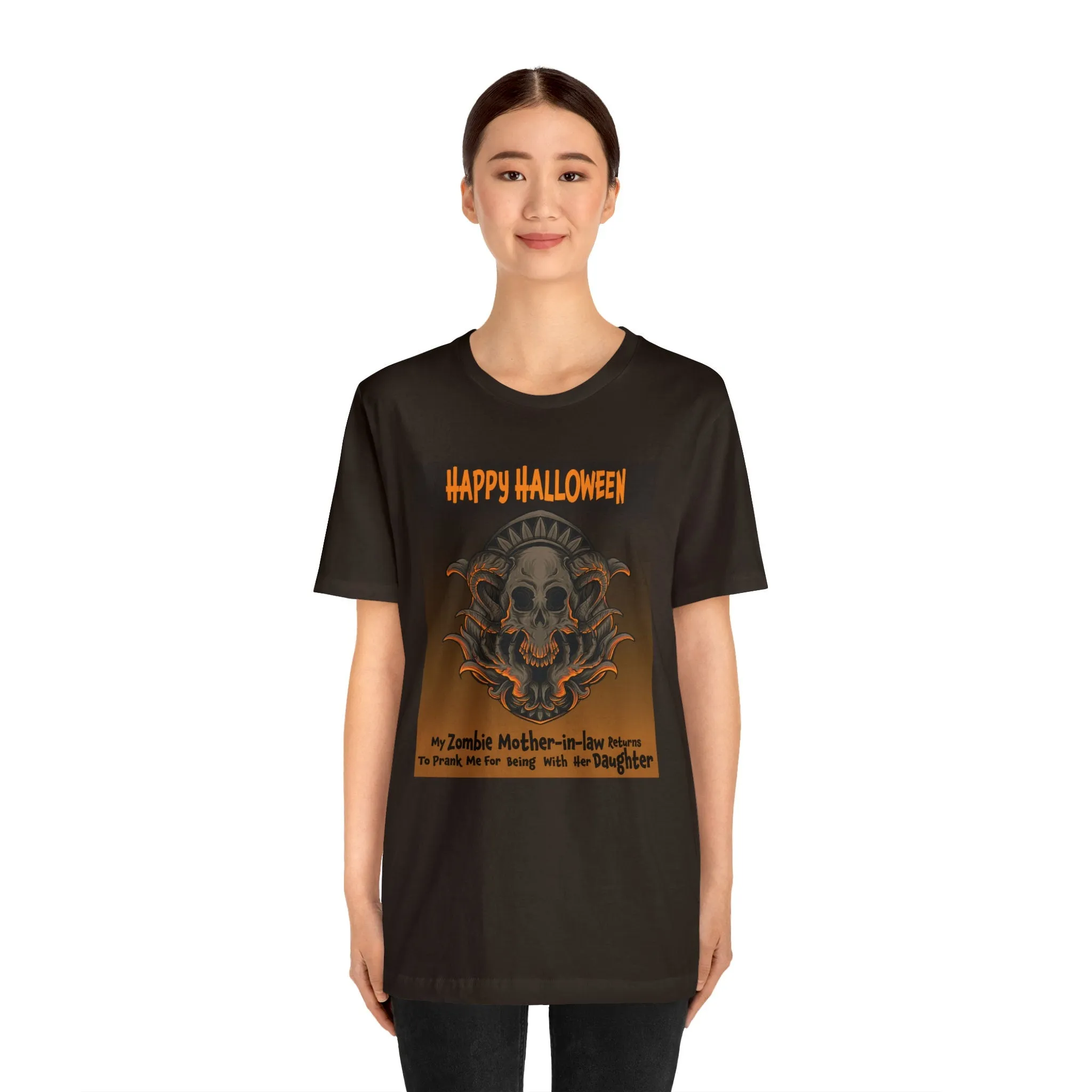 Mother-in-law Returns T-shirt | Halloween Prank | Halloween Zombie | T-shirt design Mother of the Groom