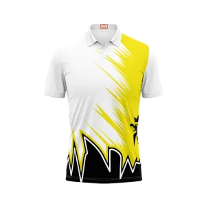 Next Print Customised Polo Neck White Jersey - Design 9