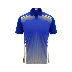 Next Print Customized Polo Neck Royal Blue Jersey NPTS21