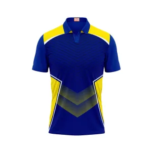 Next Print Customized Polo Neck Royal Blue Jersey NPTS48