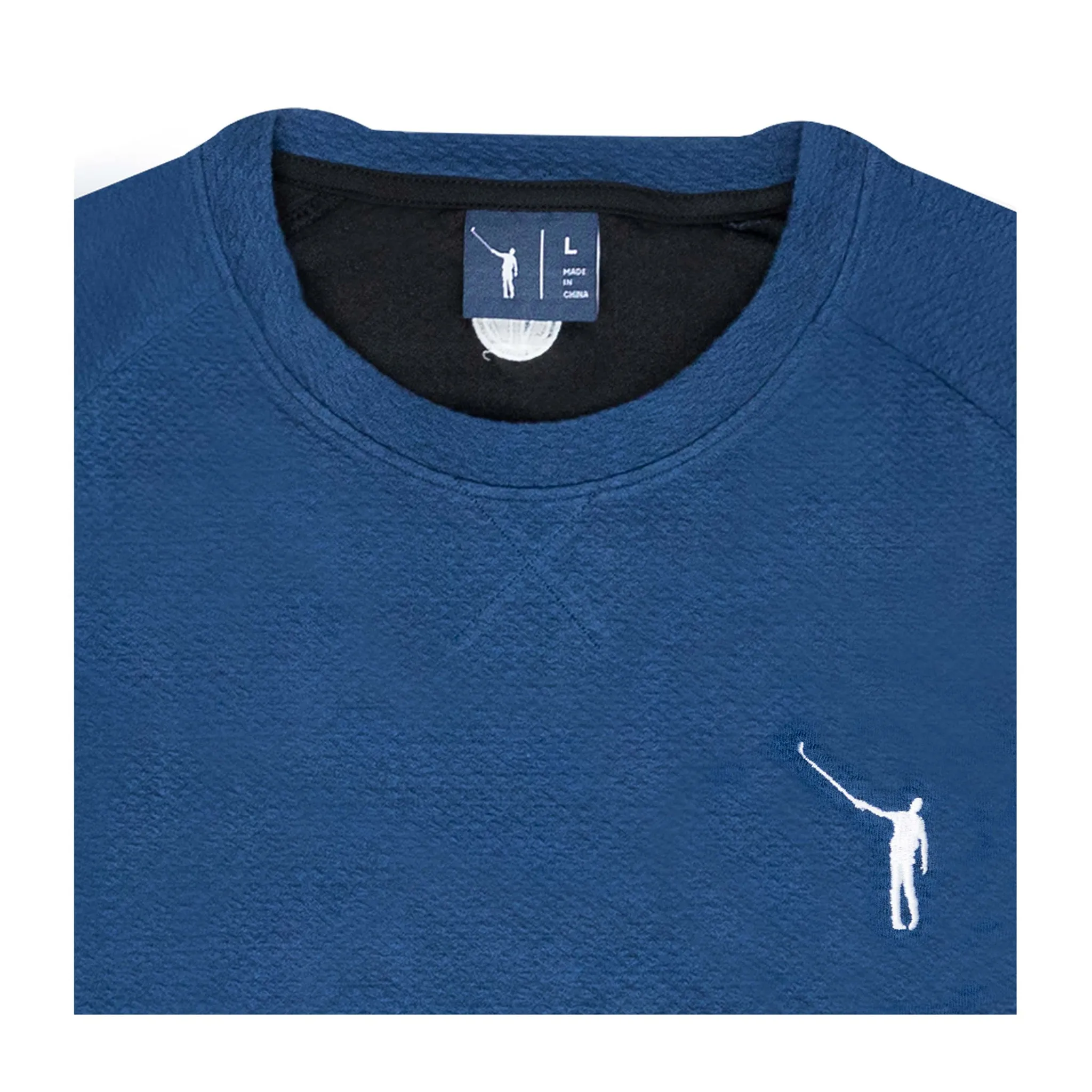 No Laying Up Textured Crew Neck Pullover | Navy