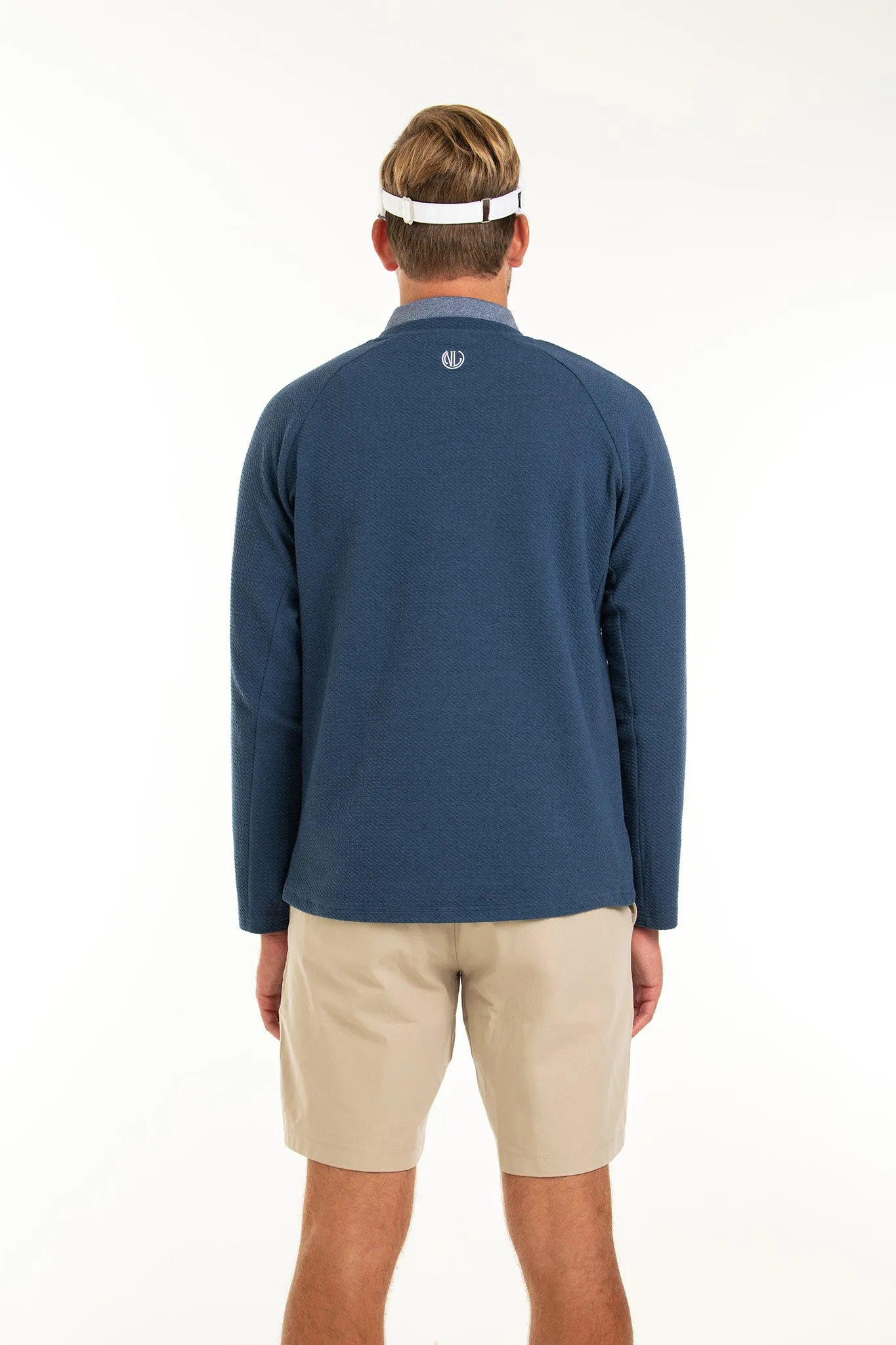No Laying Up Textured Crew Neck Pullover | Navy