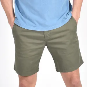 Olive Slim Fit Chino Shorts
