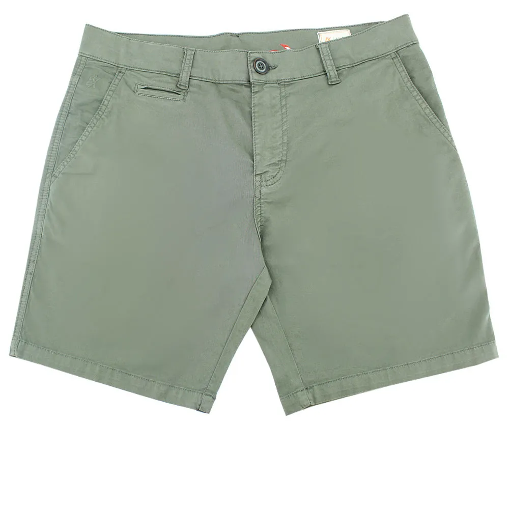 Olive Slim Fit Chino Shorts