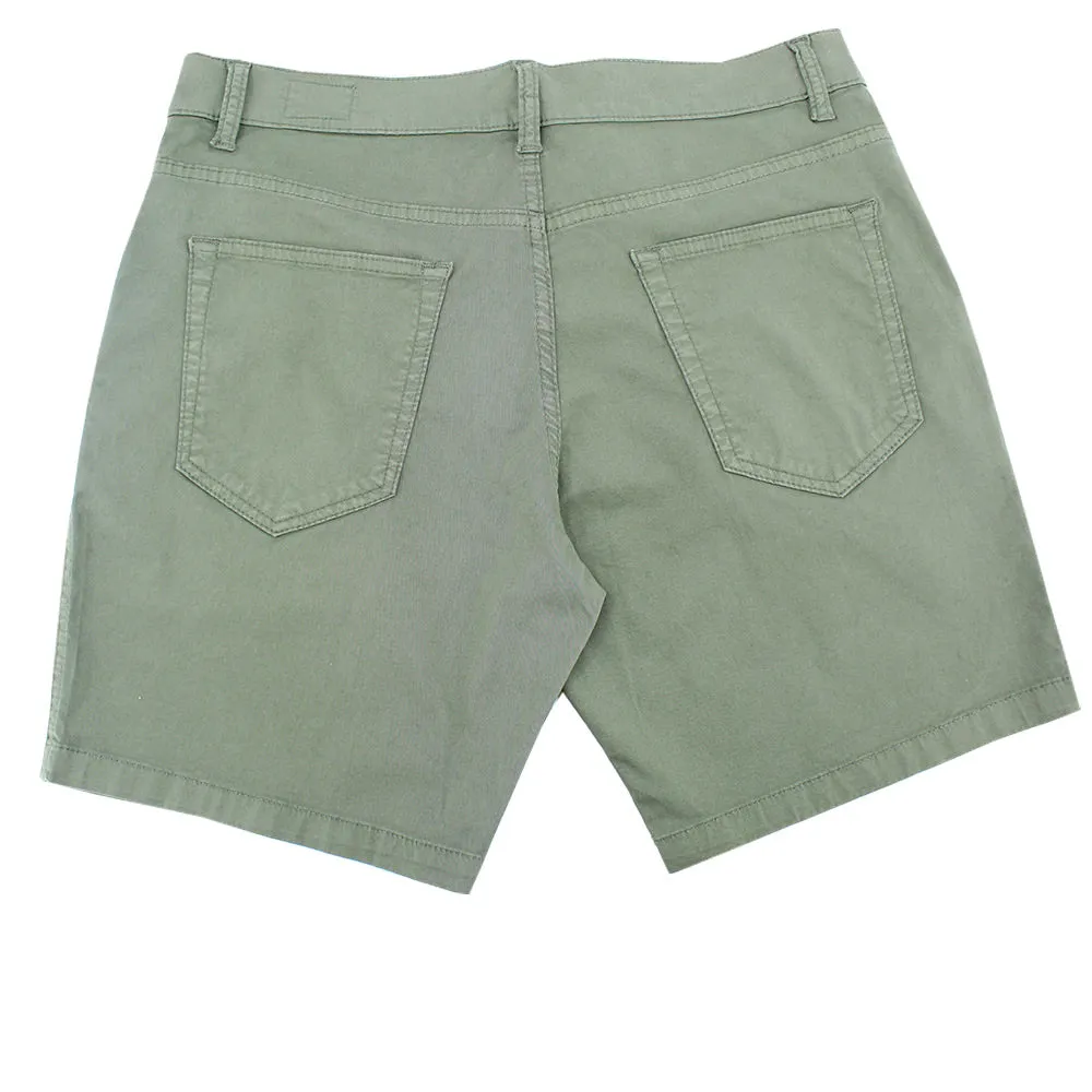 Olive Slim Fit Chino Shorts