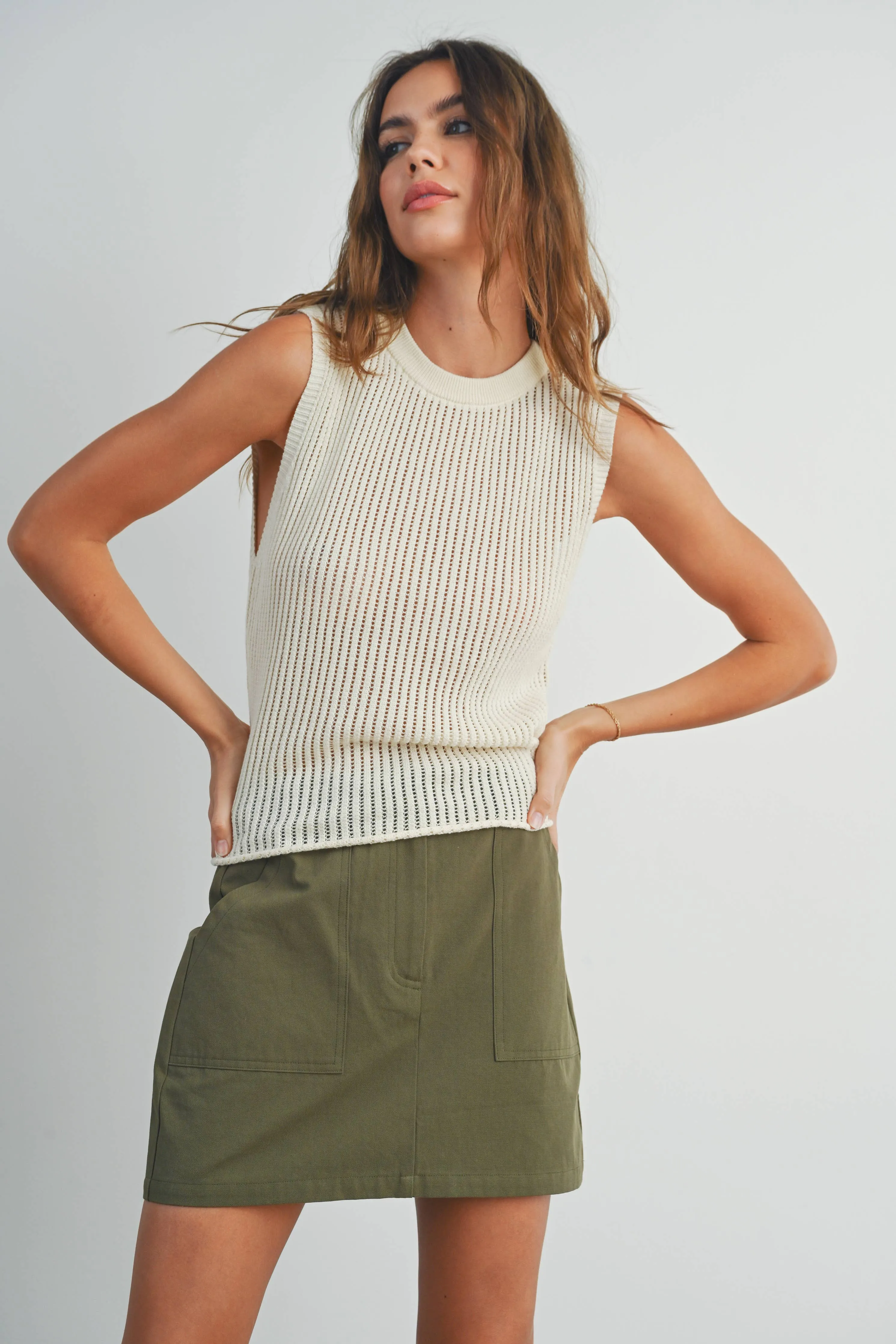 Open Knit Vest