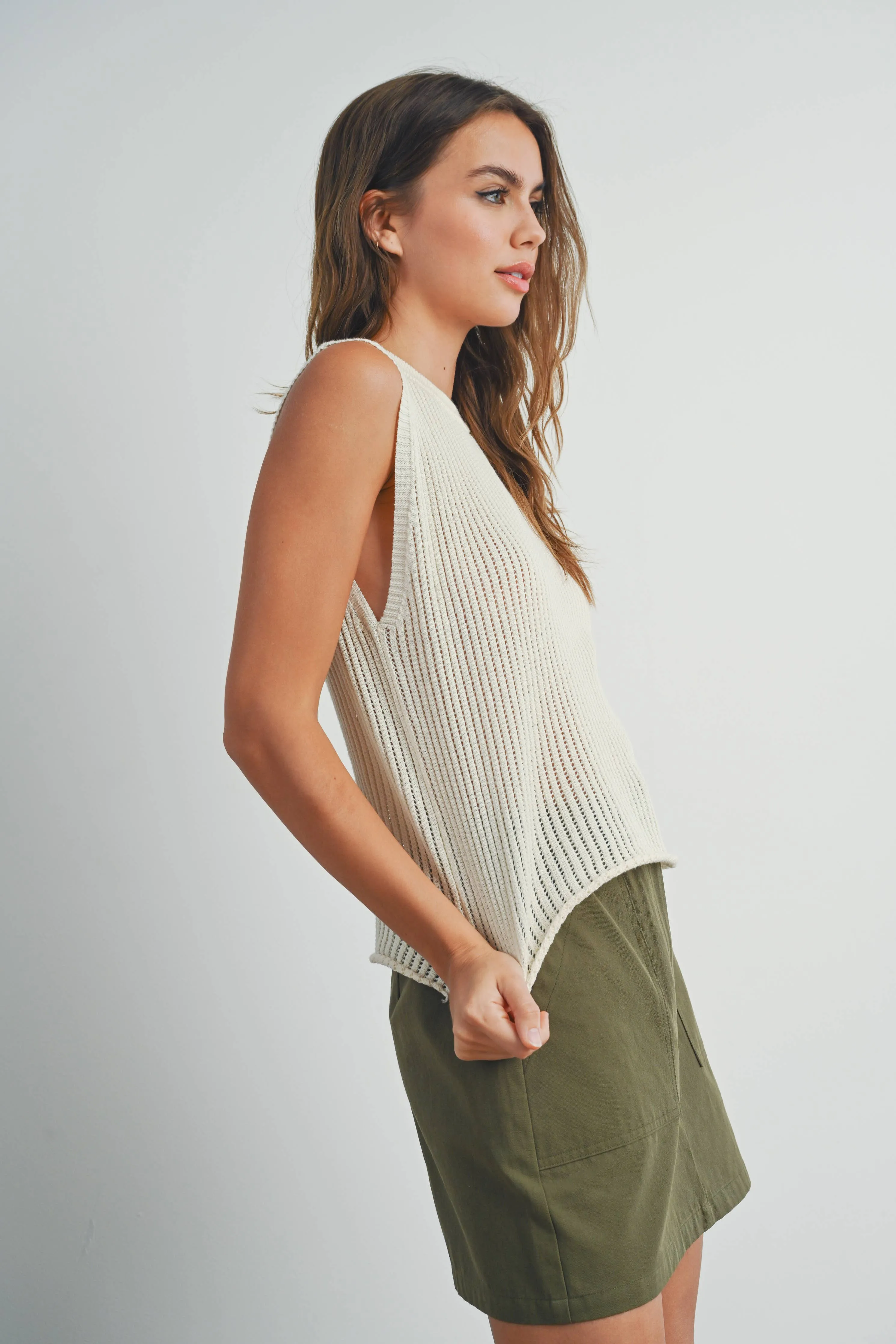 Open Knit Vest