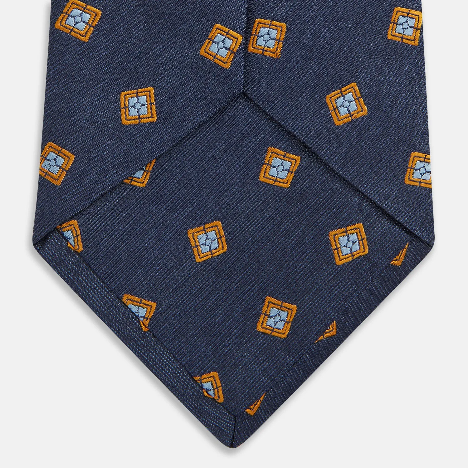 Orange Multi Geo Silk Tie