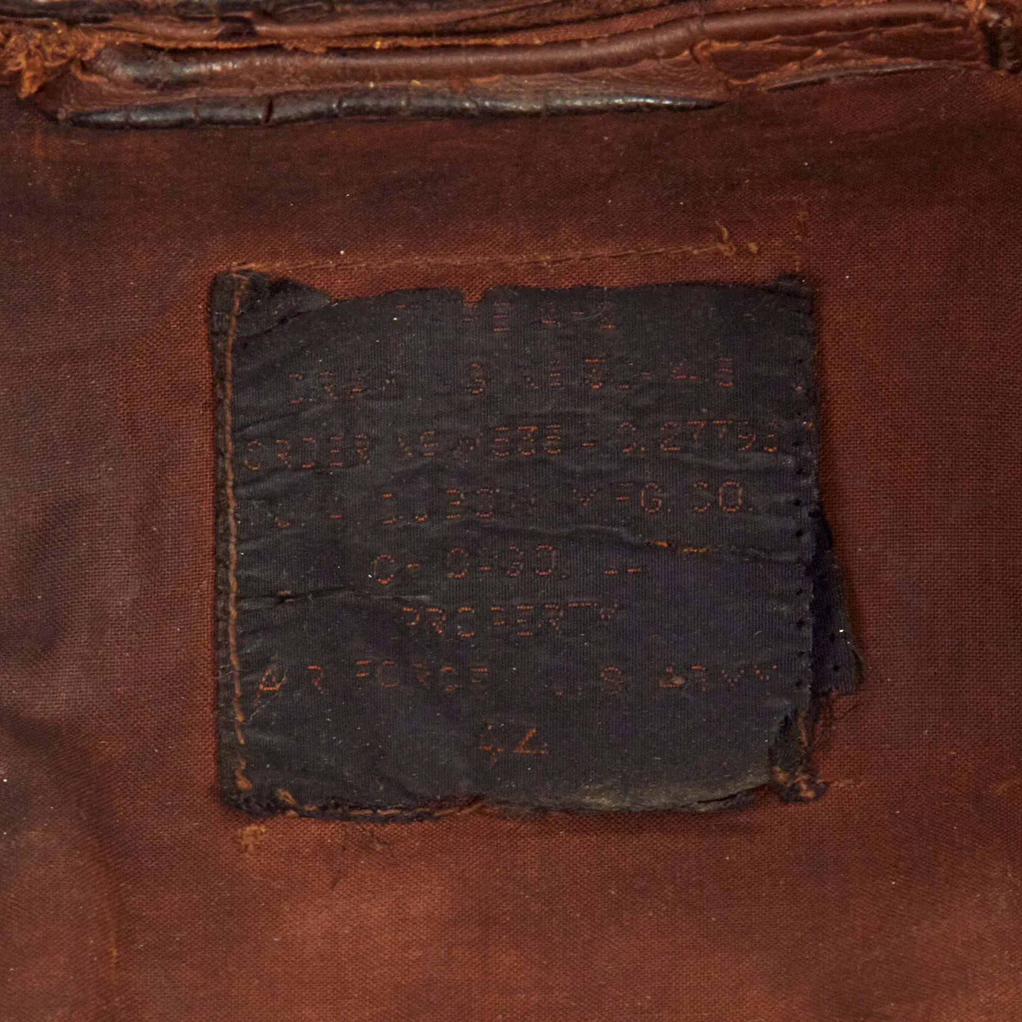 Original U.S. WWII Named Painted A-2 Leather Flight Jacket For Lt Charles W. Stover, 1st Scouting Force then 364th Fighter Group, 384th Fighter Squadron