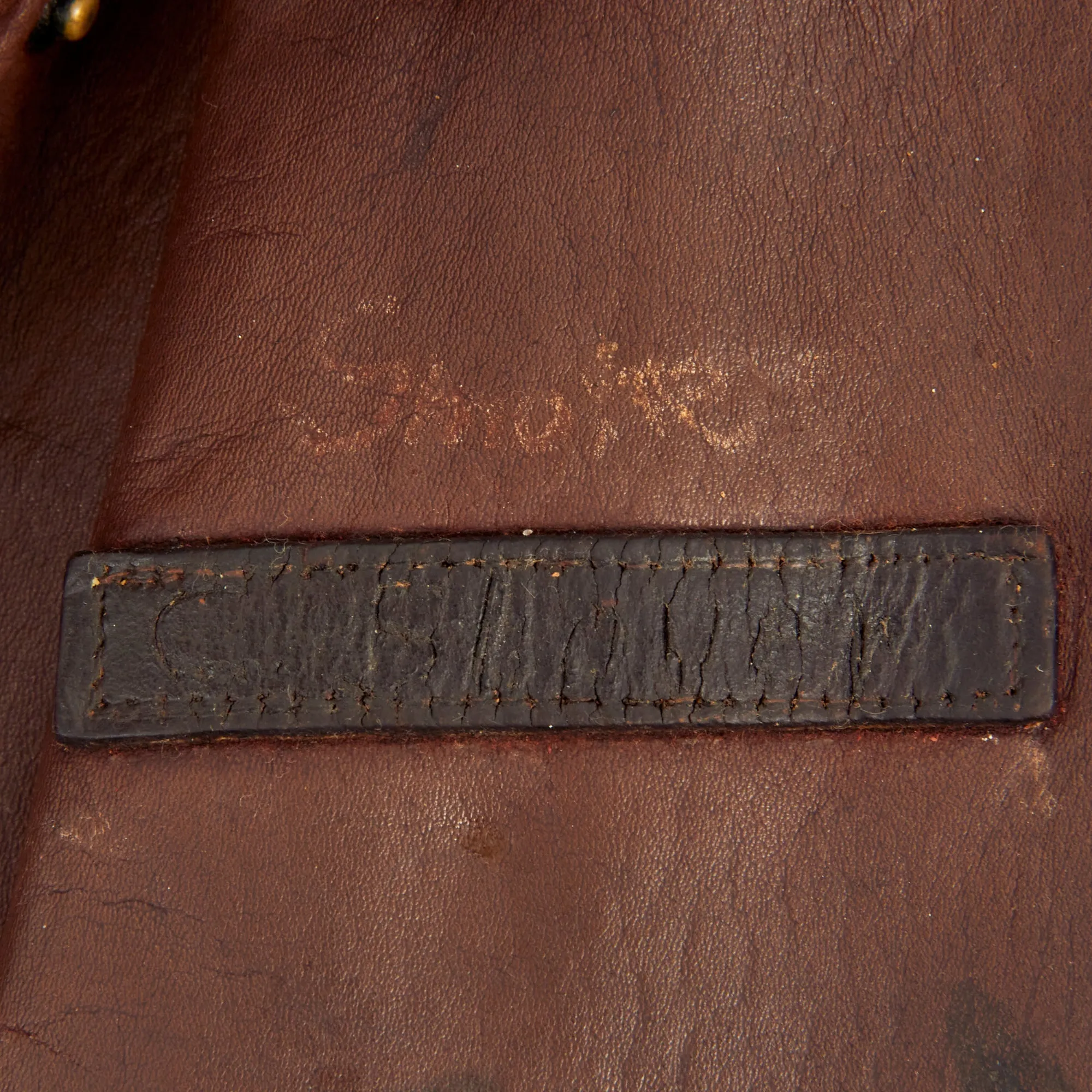 Original U.S. WWII Named Painted A-2 Leather Flight Jacket For Lt Charles W. Stover, 1st Scouting Force then 364th Fighter Group, 384th Fighter Squadron