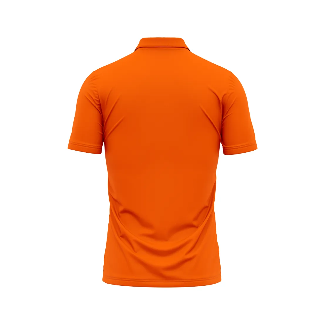 Polo Neck Printed Jersey Orange Design 25