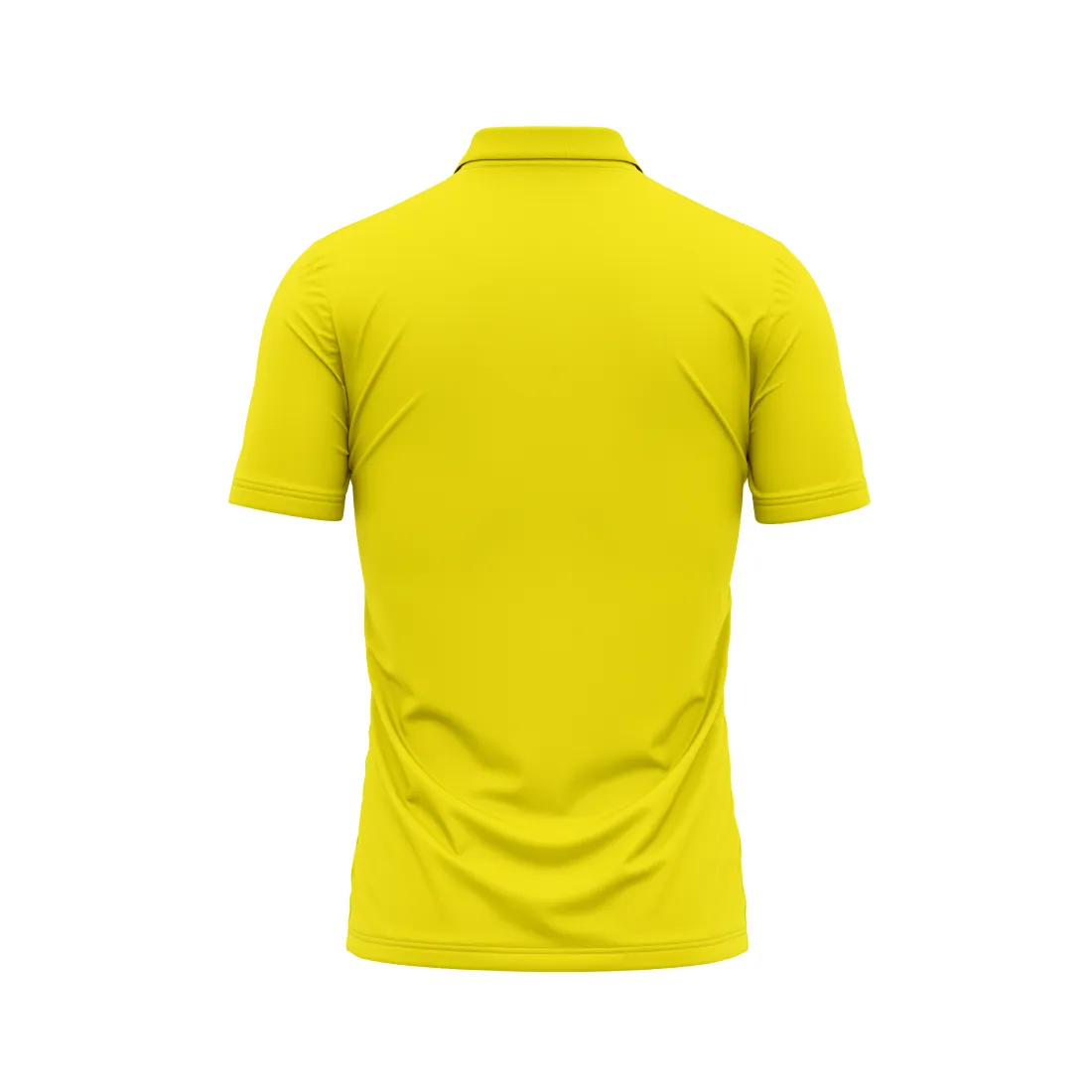 Polo Neck Printed Jersey Yellow NP0021