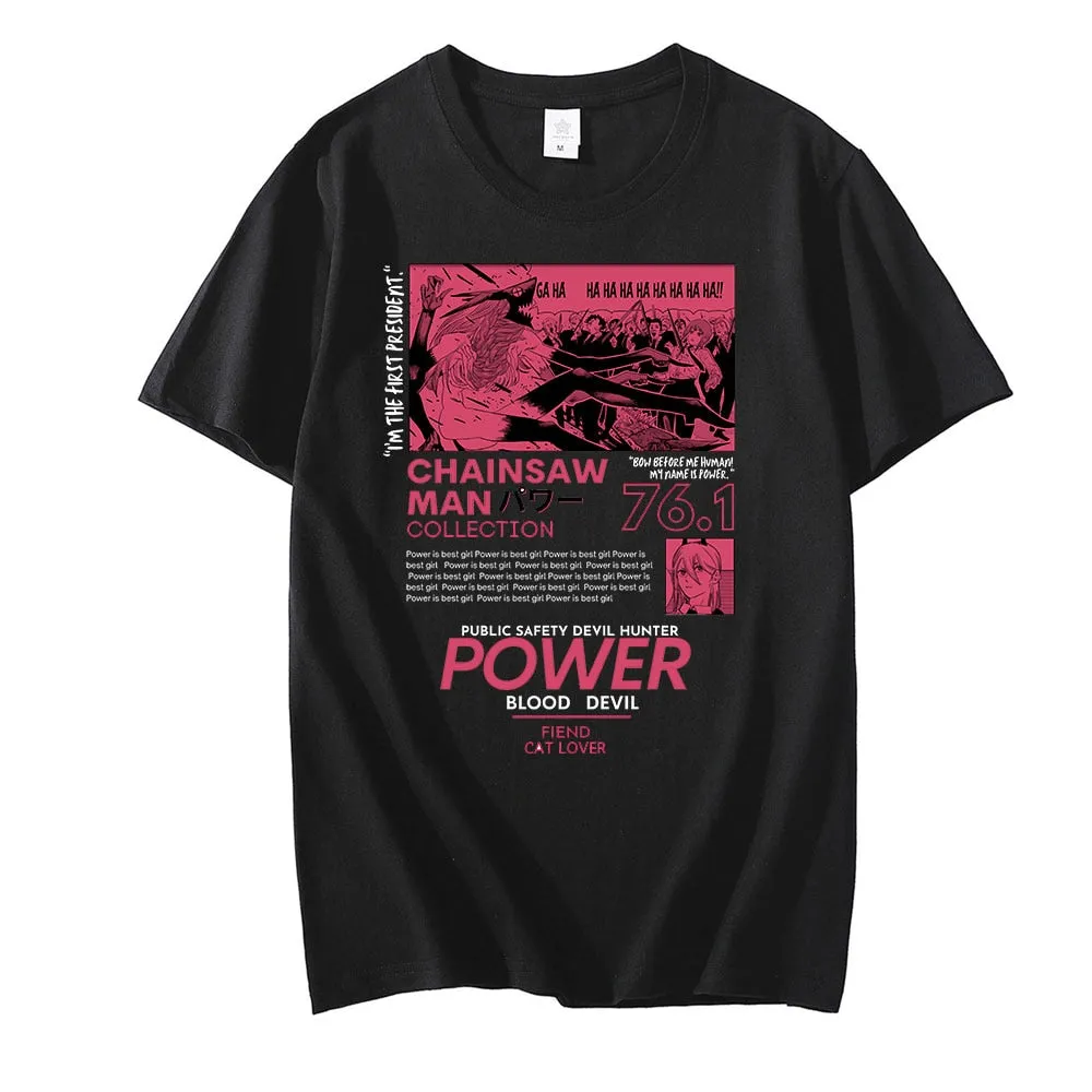 Power T Shirt Chainsaw Man (Colors Available)