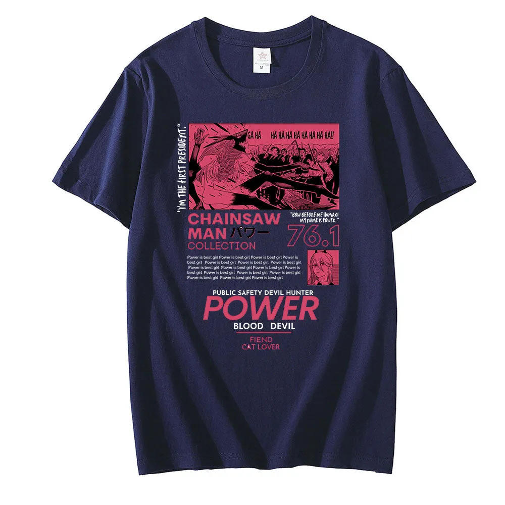 Power T Shirt Chainsaw Man (Colors Available)