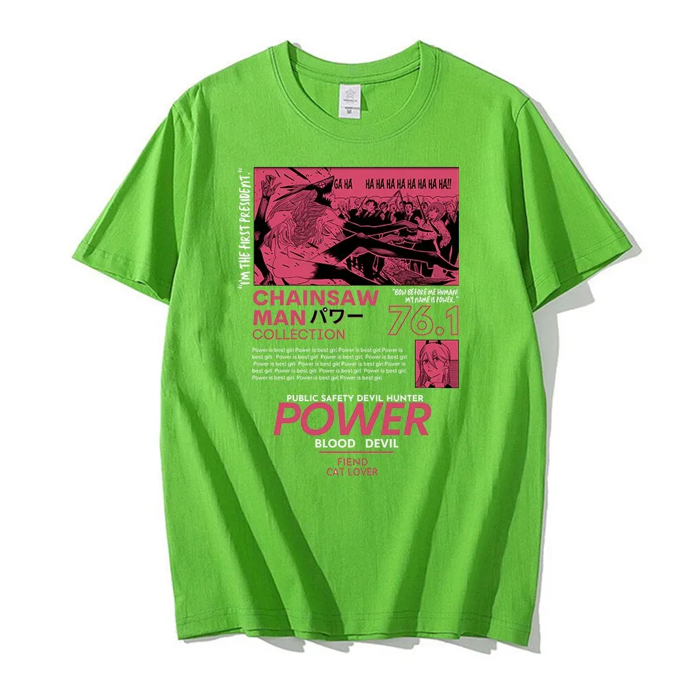 Power T Shirt Chainsaw Man (Colors Available)