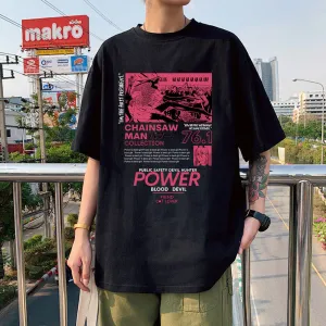 Power T Shirt Chainsaw Man (Colors Available)
