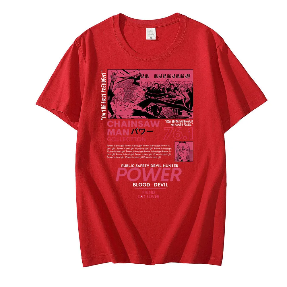 Power T Shirt Chainsaw Man (Colors Available)