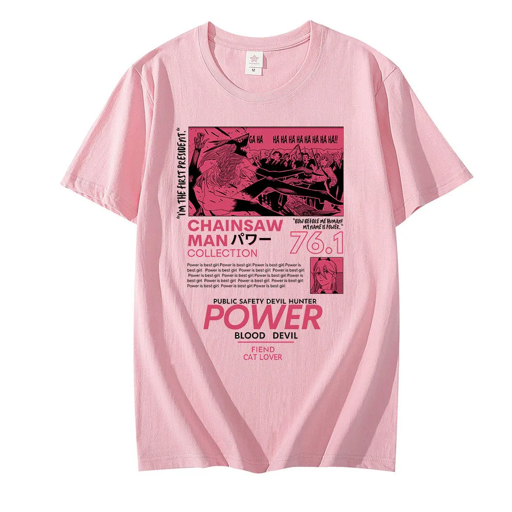 Power T Shirt Chainsaw Man (Colors Available)