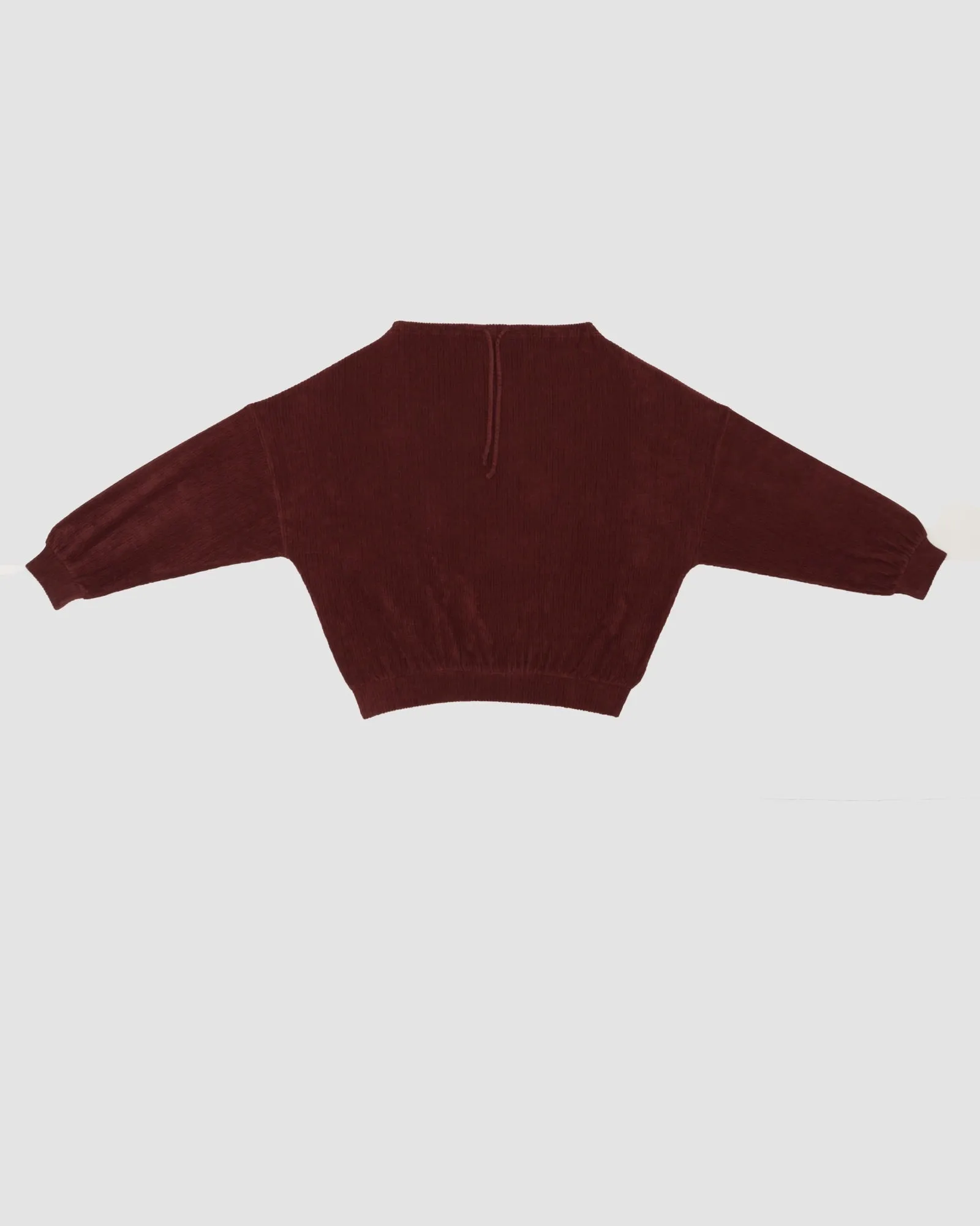 Ran Sweatshirt - Organic Cotton Terry - Aster Brown Red