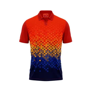Red Polo Neck Half Sleeve T Shirt Nextprint G1268