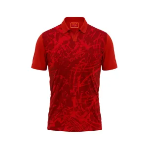 Red Polo Neck Half Sleeve T Shirt Nextprint M189