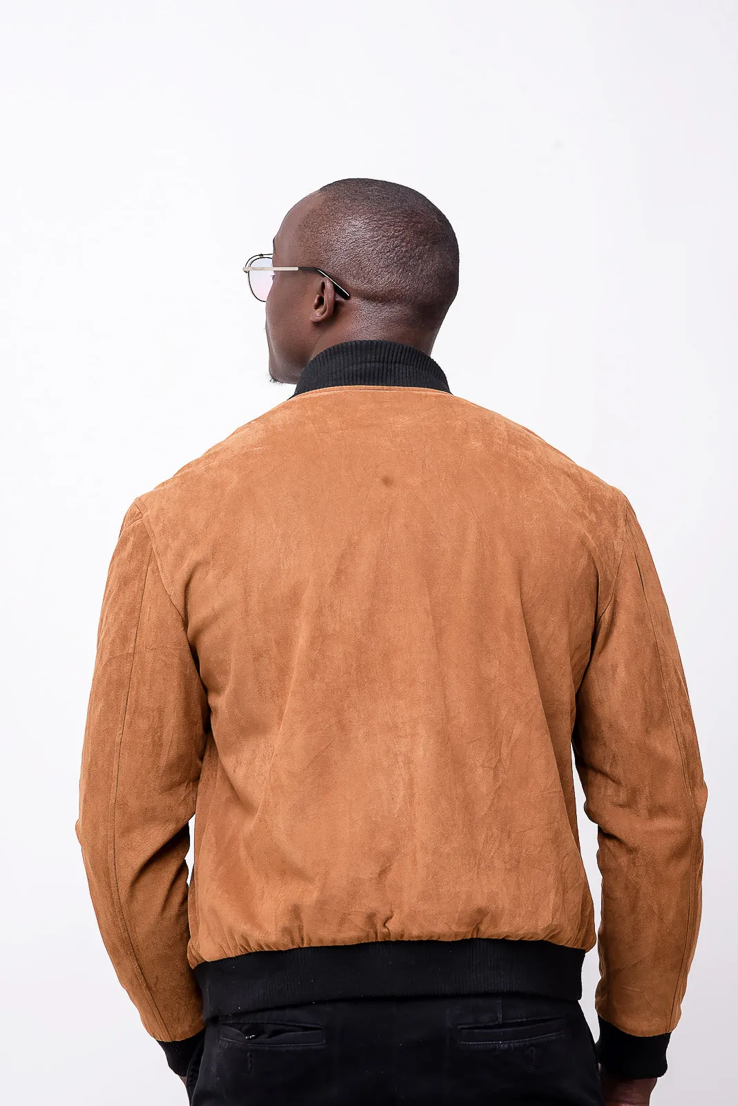 regular bomber jacket in brown