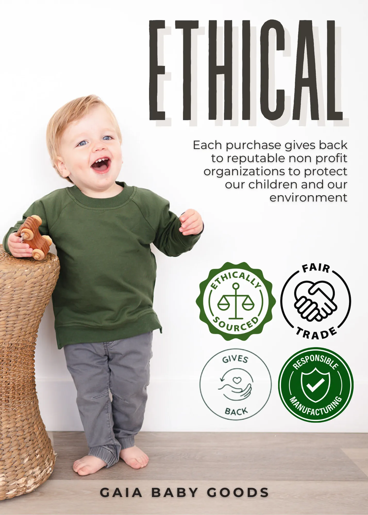 Reindeer Names Organic Toddler Pullover