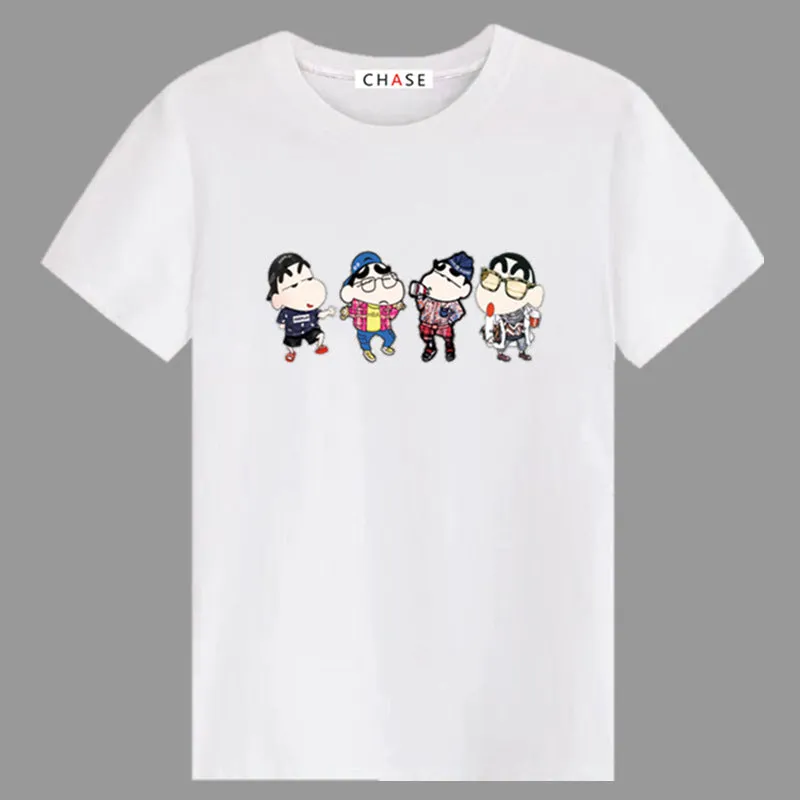 Short Sleeve Men T-Shirt Summer Half Sleeved Trendy  Round-Neck Plus Size T-Shirt