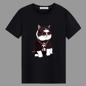 Short Sleeve Men T-Shirt Summer Half Sleeved Trendy  Round-Neck Plus Size T-Shirt