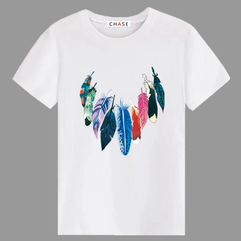 Short Sleeve Men T-Shirt Summer Half Sleeved Trendy  Round-Neck Plus Size T-Shirt