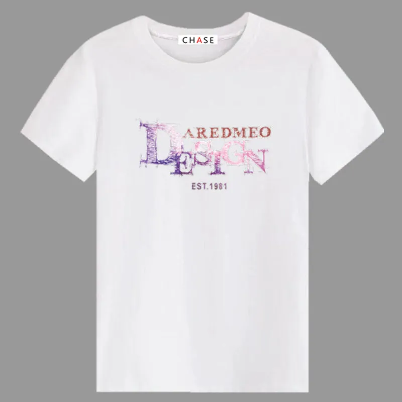 Short Sleeve Men T-Shirt Summer Half Sleeved Trendy  Round-Neck Plus Size T-Shirt