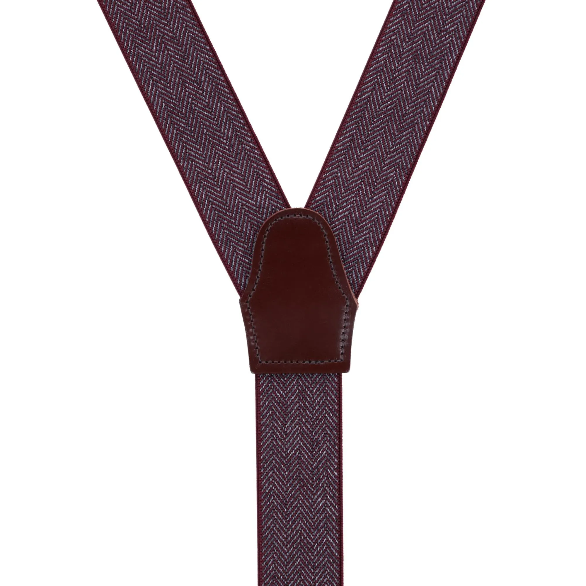 Silas Classic Herringbone Elastic Button End Braces