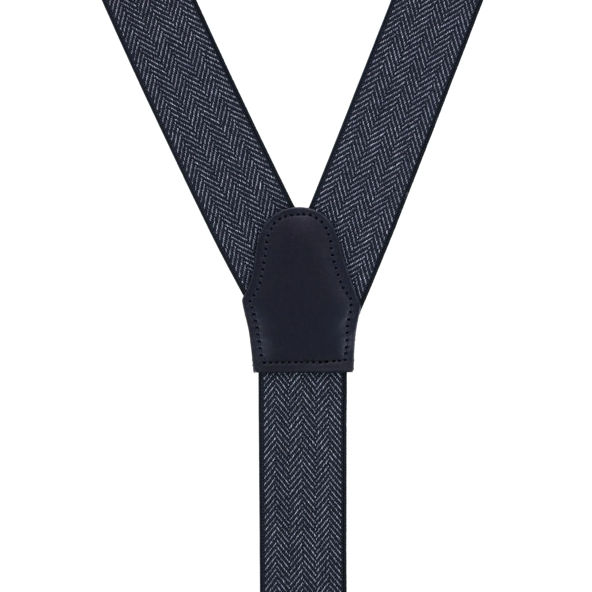 Silas Classic Herringbone Elastic Button End Braces