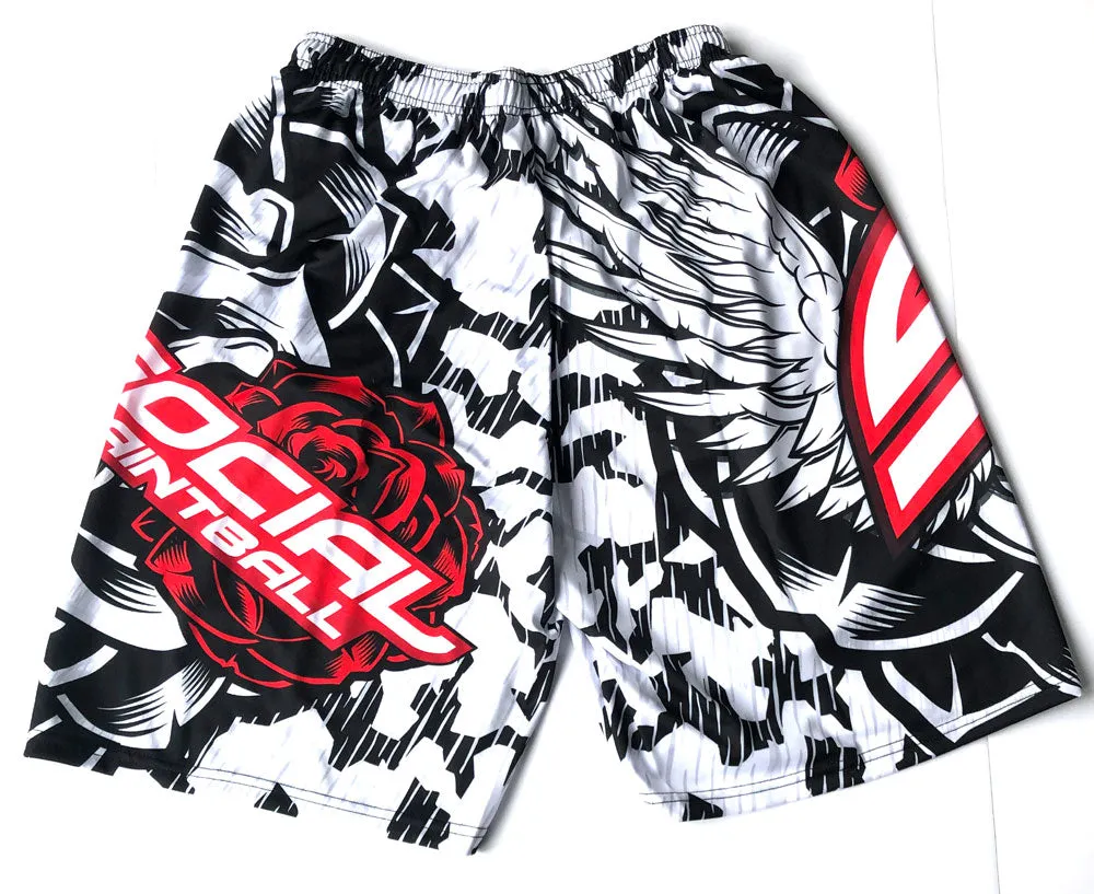Social Paintball Grit Shorts - Wings - L/XL