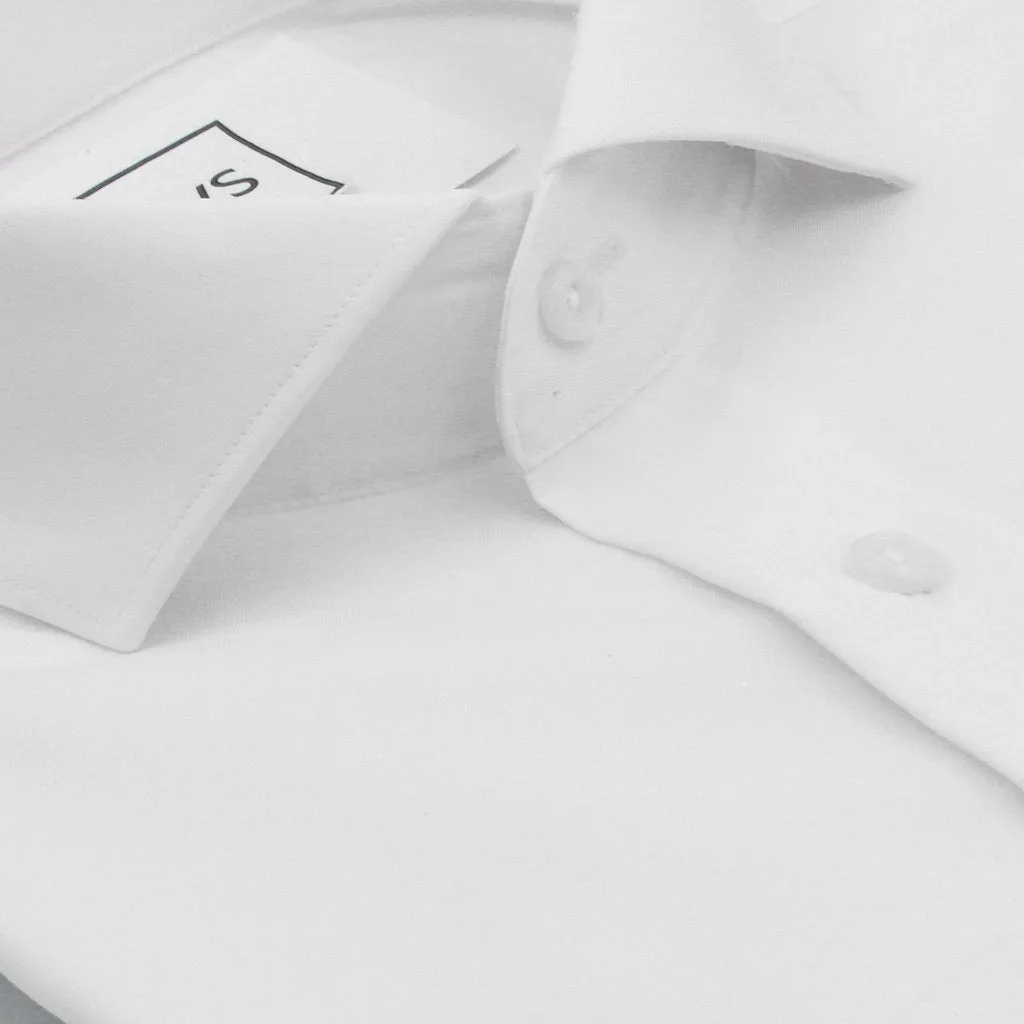 SPREAD COLLAR BUTTON CUFF, THE ULTIMATE WHITE SHIRT