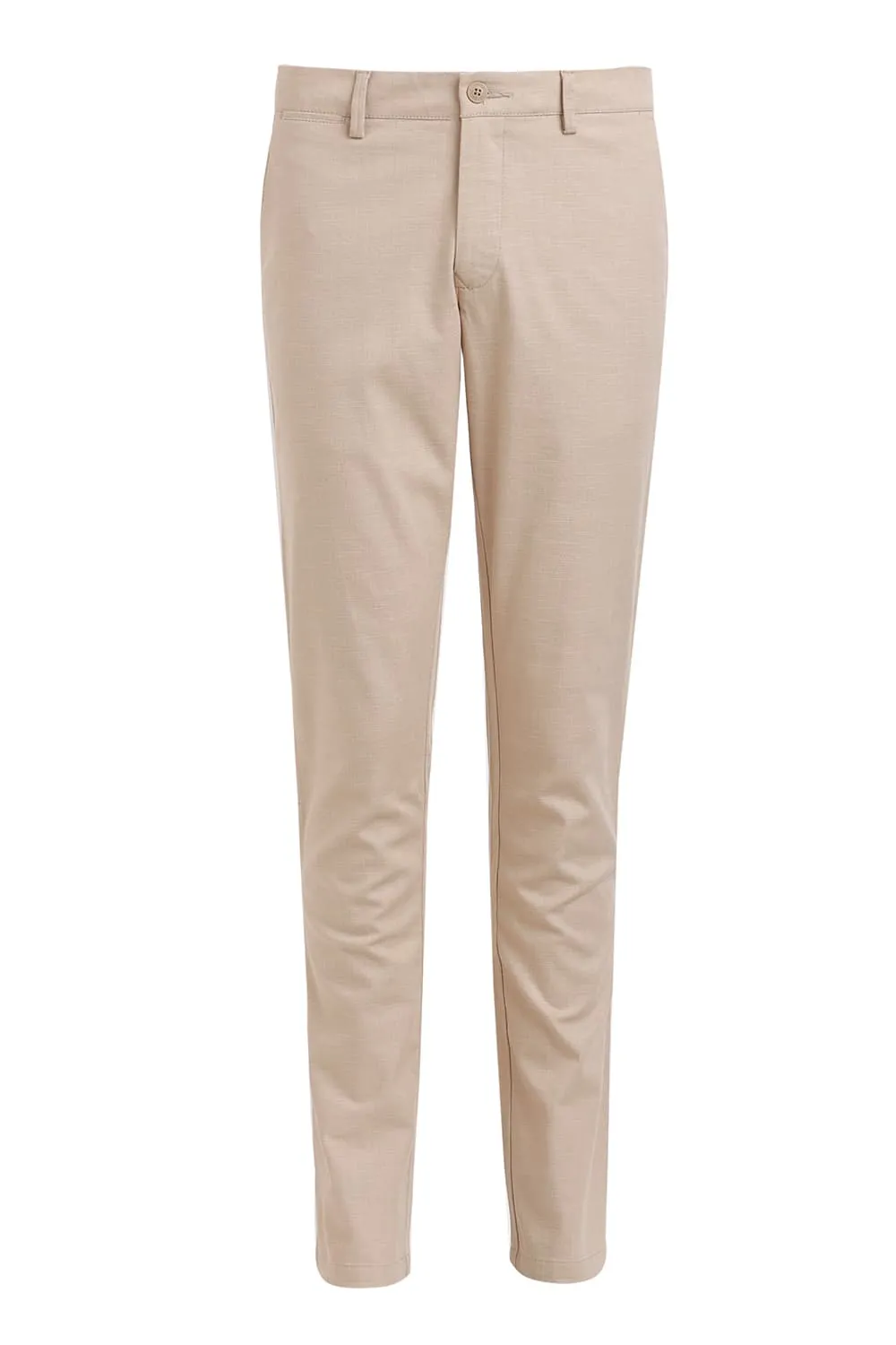 Tapered Fit Cotton Stretch Dobby Trouser