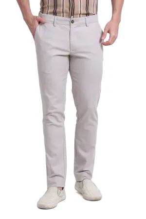Tapered Fit Cotton Stretch Dobby Trouser