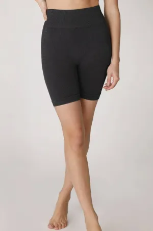Vintage Ribbed Biker Shorts