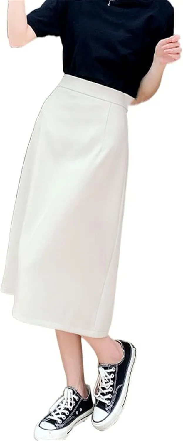 Women's High-Waisted Short Skirt, Spring and Summer, Large Size, Back Slit, Pencil Skirt