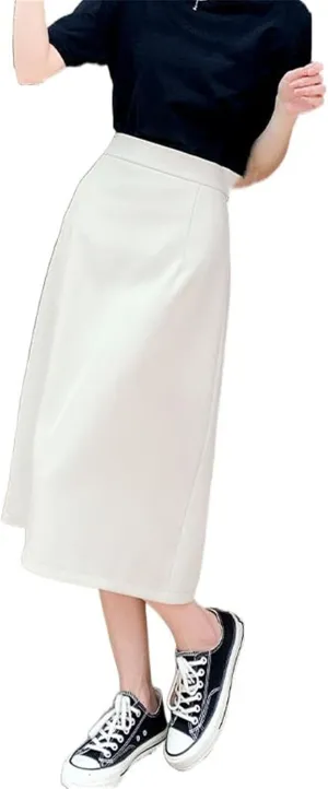 Women's High-Waisted Short Skirt, Spring and Summer, Large Size, Back Slit, Pencil Skirt