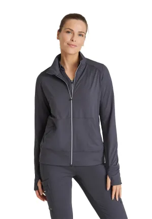 Women's Kangaroo Pocket Zip-Up Warm-Up Jacket