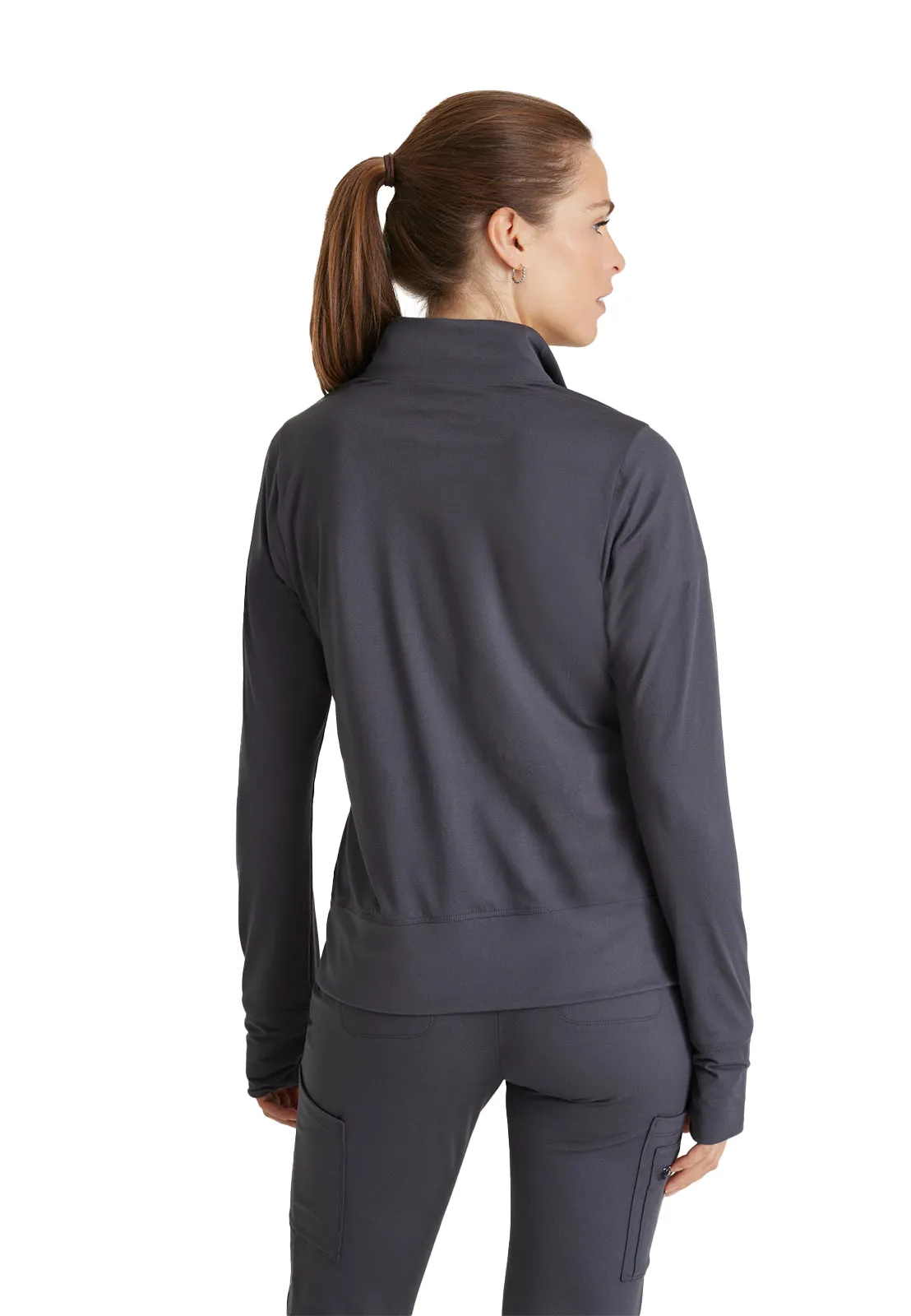 Women's Kangaroo Pocket Zip-Up Warm-Up Jacket