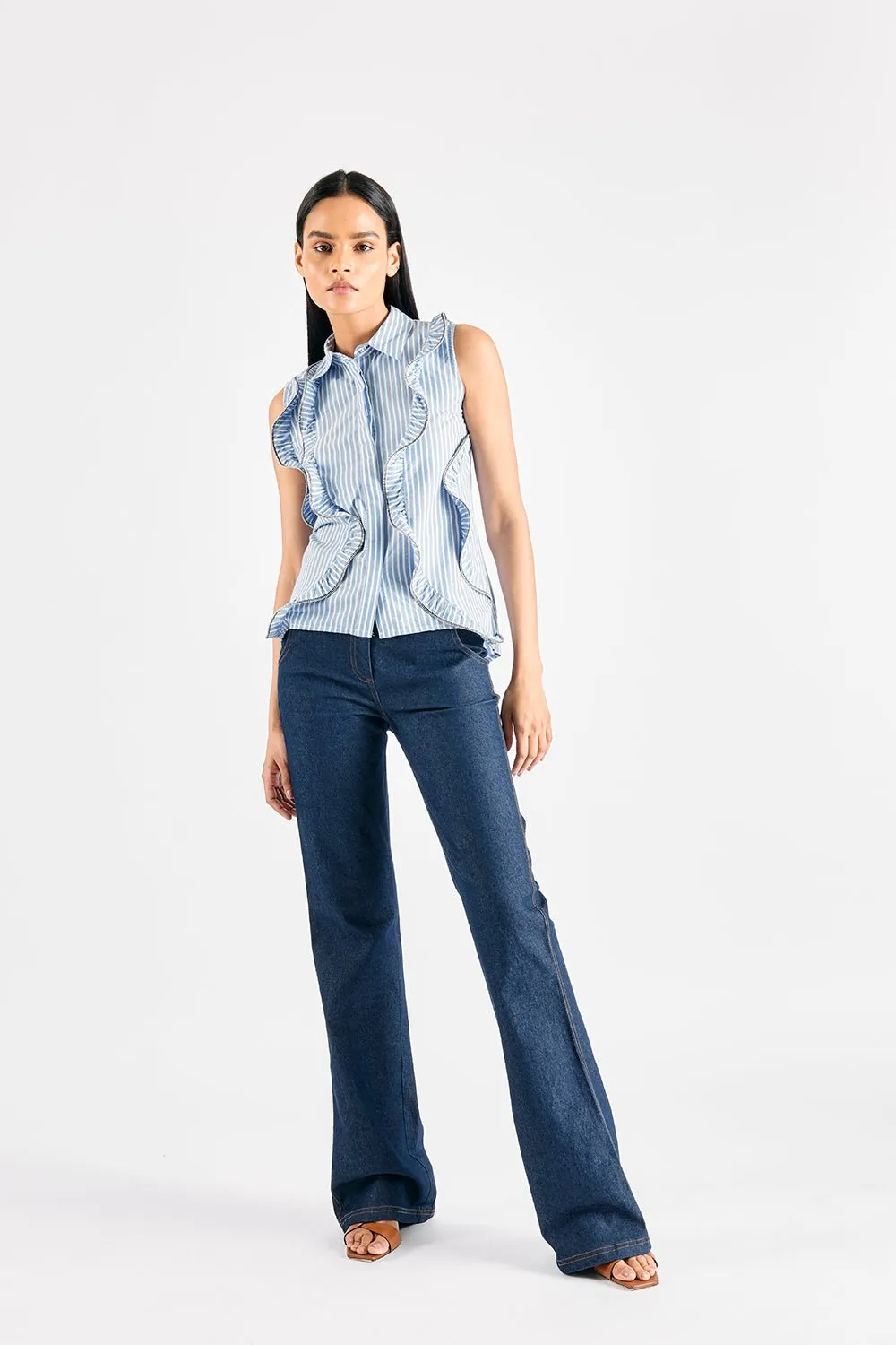 ZIPPER STRIPE SHIRT
