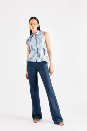 ZIPPER STRIPE SHIRT